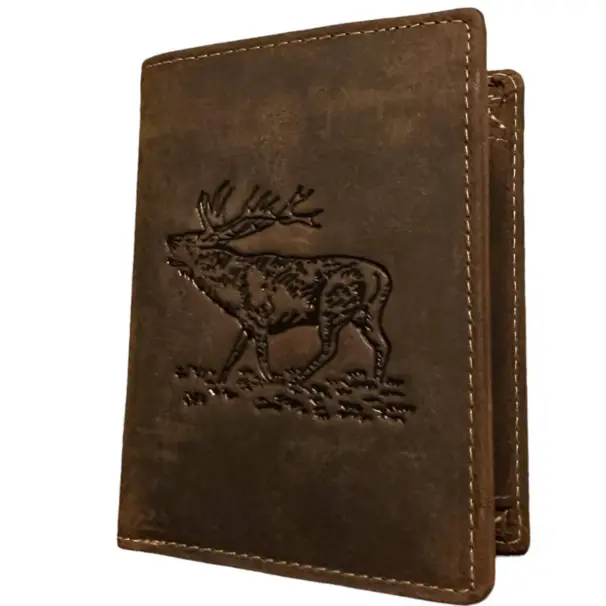 Plånbok med kronhjortsmotiv