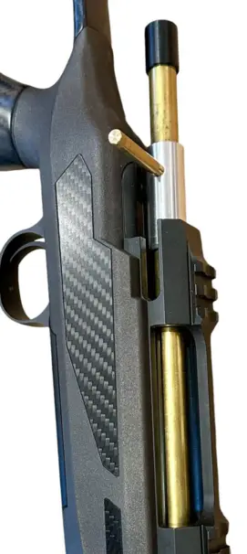 Mässingsguide för införing av rensstång