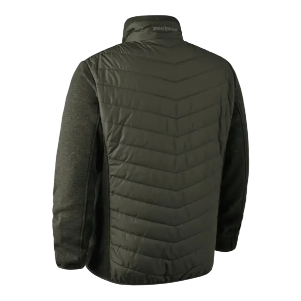 Moor vadderad jacka med stickade detaljer