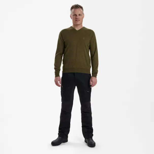 Kingston Stickad tröja med V-ringning