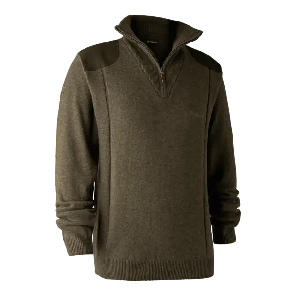 Sheffield Stickad tröja med dragkedja i halsen