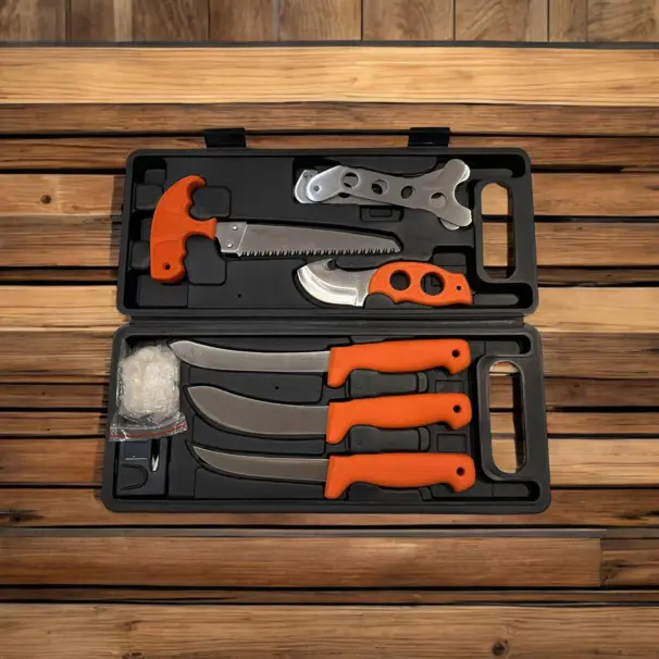 Hike&Hunt slaktset INKL knivslipare - 8 delar