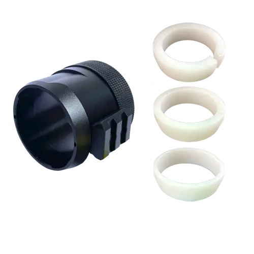 Universell adapter till Pard NV007A och V - med skena för ficklampa