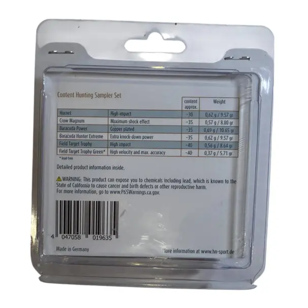 H&N provpaket 4,5 mm, 215 st