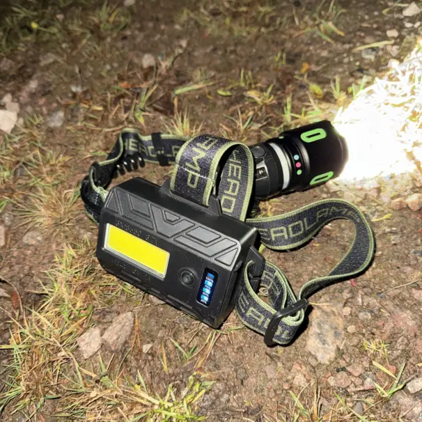 Pannlampa jakt, camping, outdoor