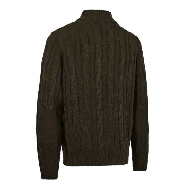 Randall stickad tröja med dragkedja i halsen