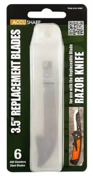 Razor kniv utbytbart bladset - 6 blad