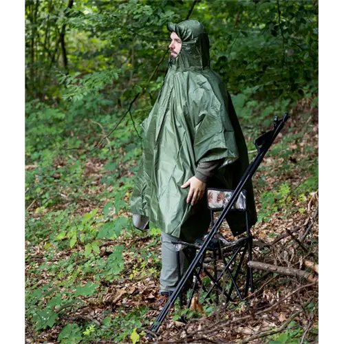 poncho med huva