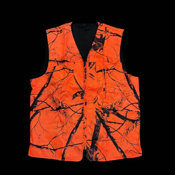 Slitstark hund- och säkerhetsväst, orange camouflage