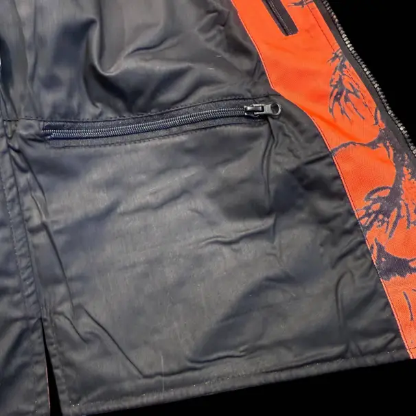 Slitstark hund- och säkerhetsväst, orange camouflage