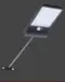 Ljussats inkl. solpanel, batteri och PIR-sensor (Grön)