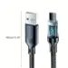 USB till USB-C laddkabel - svart med wattmätare