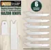 Razor kniv utbytbart bladset - 6 blad