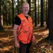 Slidstærk hunde- og sikkerhedsvest, orange camouflage