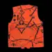 Slidstærk hunde- og sikkerhedsvest, orange camouflage