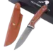 Hunters Choice Strix Jagtkniv – Klassisk jagtkniv med træskaft og læderskede
