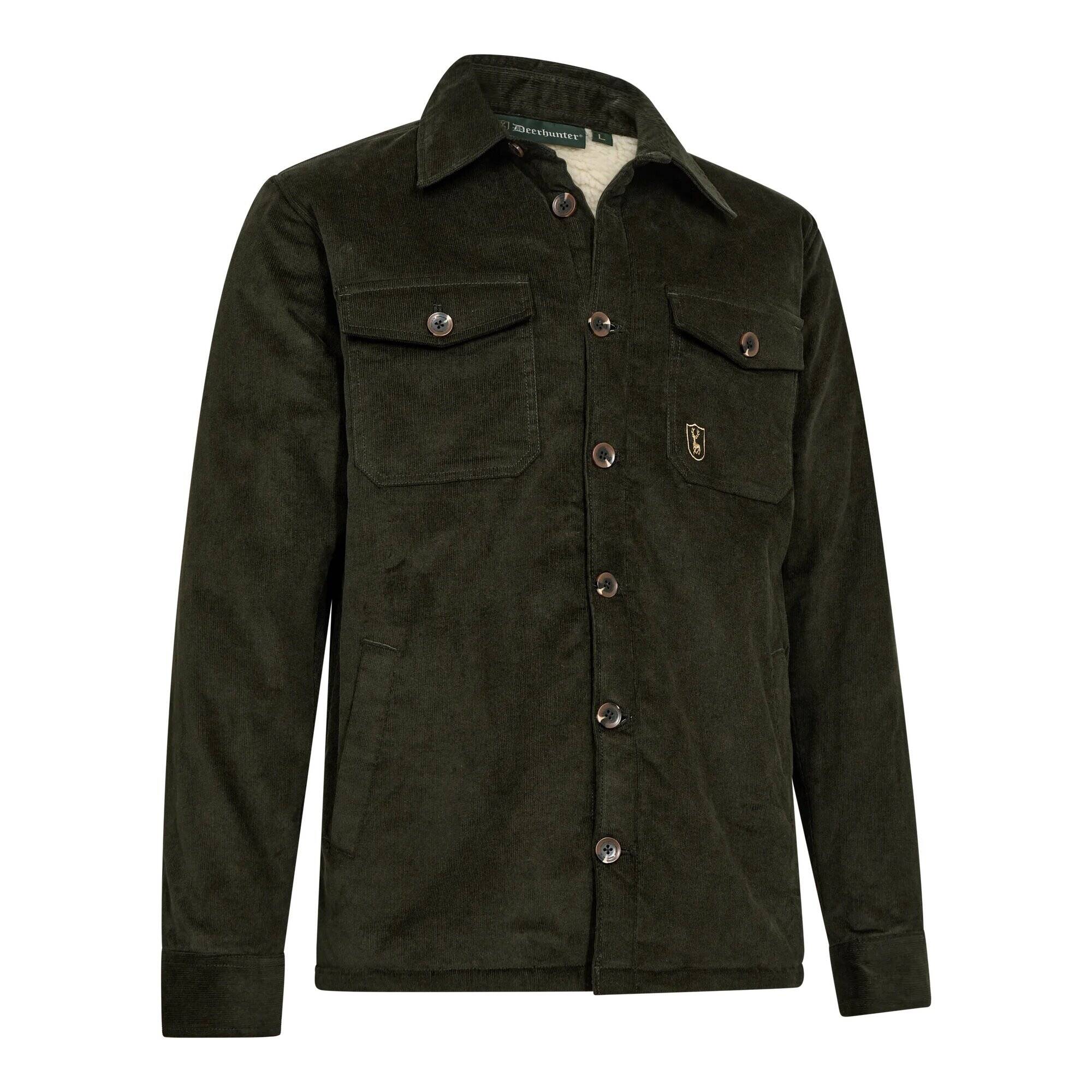Sherpa-fodrad sammetsjacka